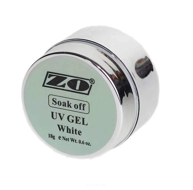 Био-гель для укрепления ногтей Zo Soak-off, white, 18ml