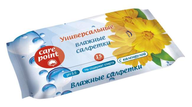 Влажные салфетки с экстрактом ромашки