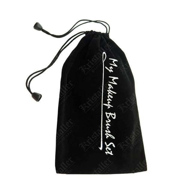 Набор макияжных кистей в бархатном чехле 7 предметов