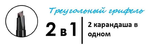 Стойкий механический карандаш для бровей